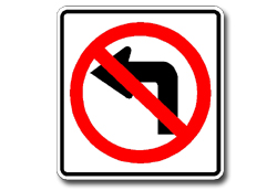 No Left Turn (Symbol)