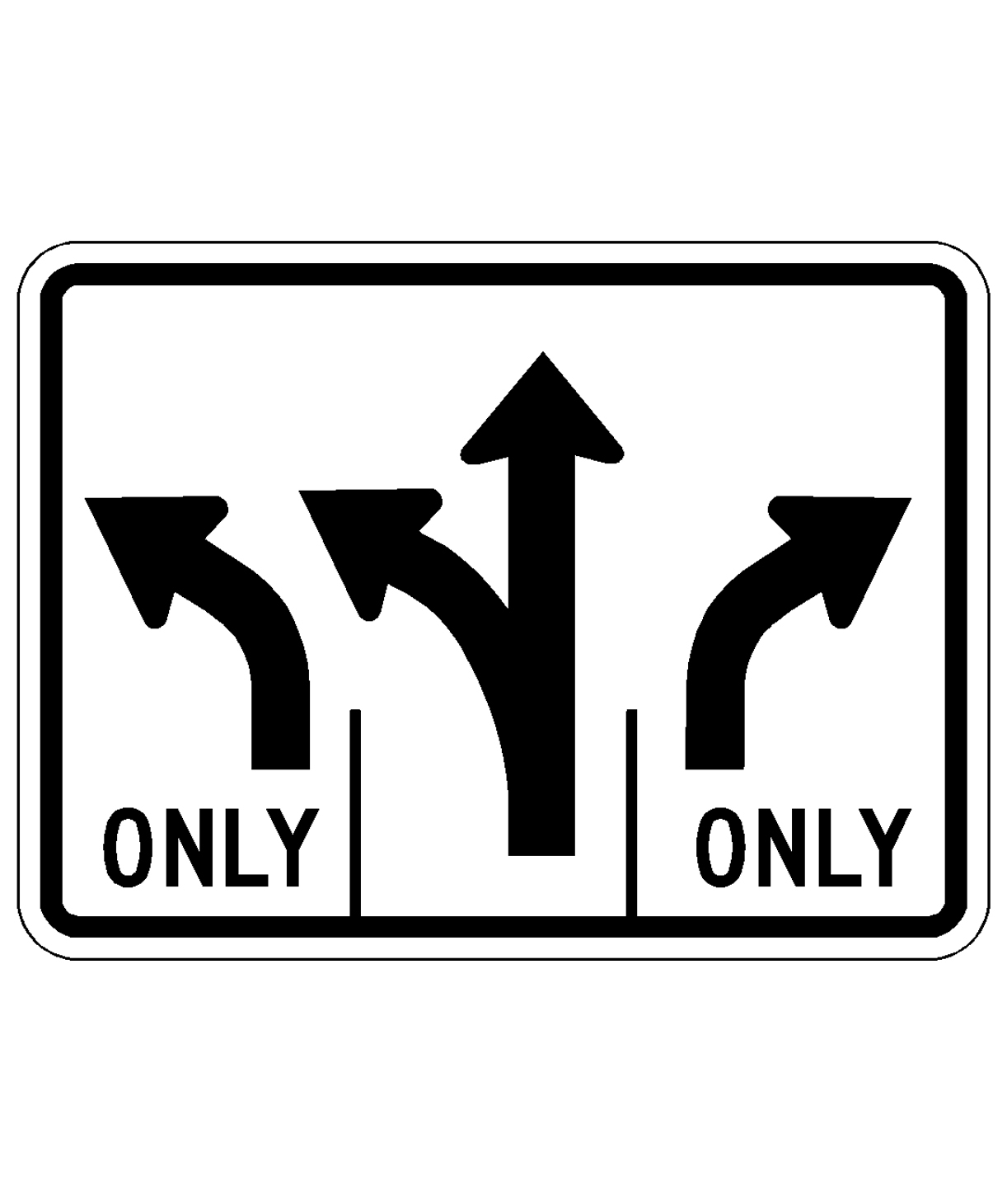 48" x 30" Lane Delineation