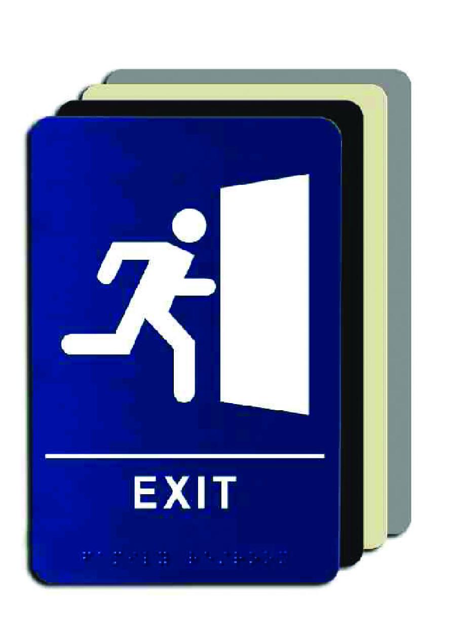 ADA Braille Sign - Exit