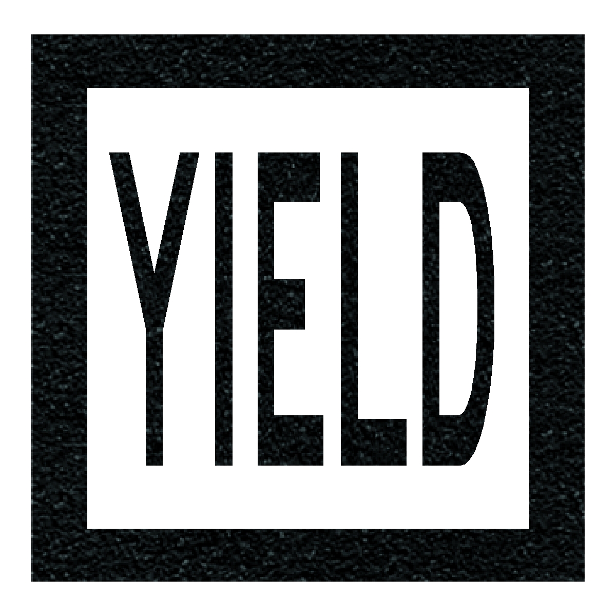 Yield (Wording) Stencil