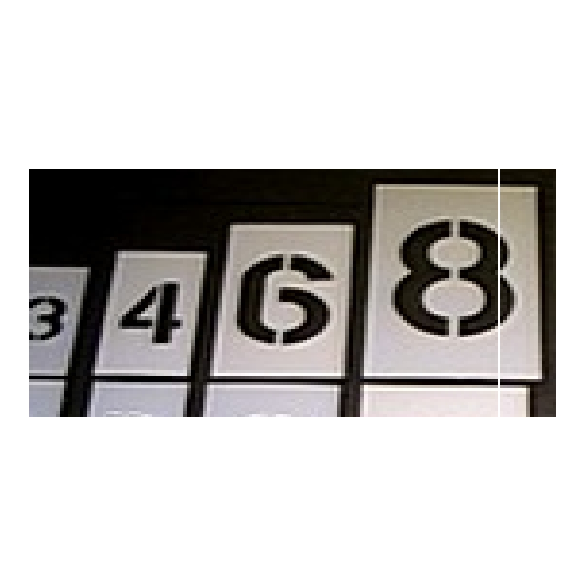 12 Piece Number Stencil Sets